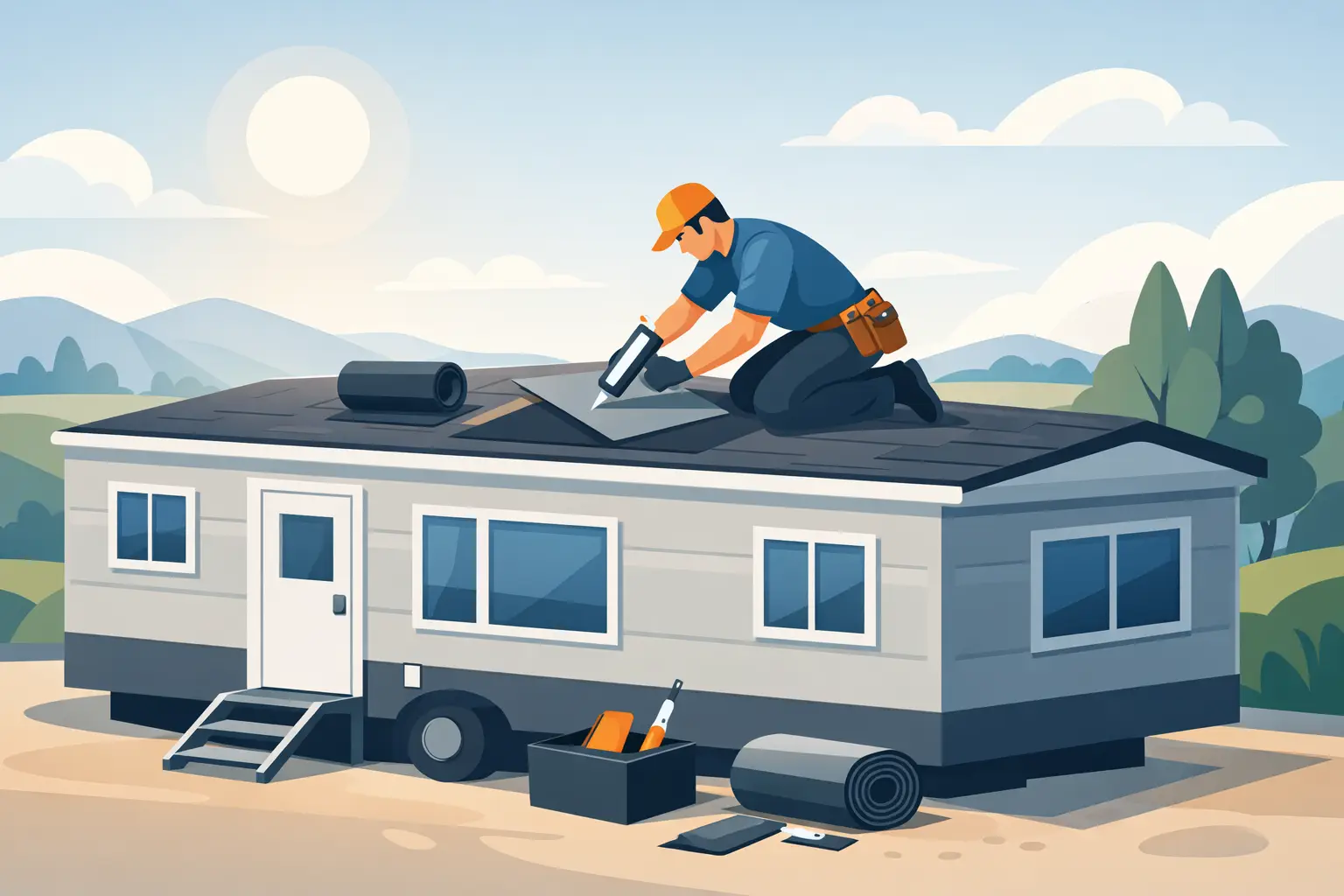 Trailer Home Roof Repair That Lasts