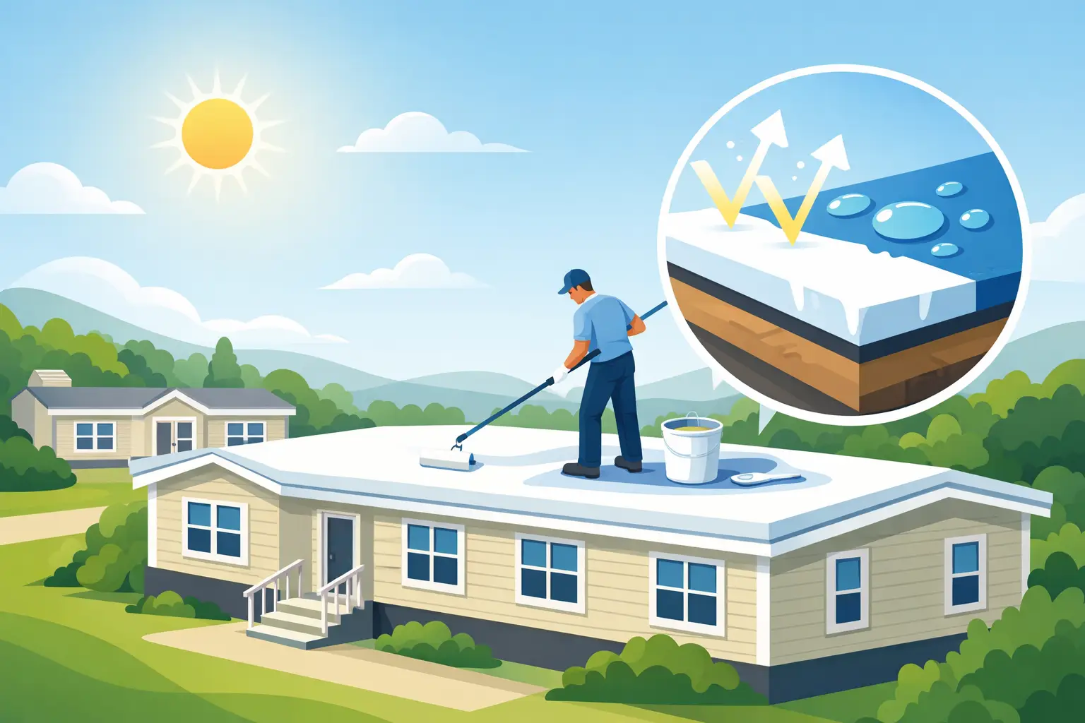 Roof Coating for Manufactured Homes