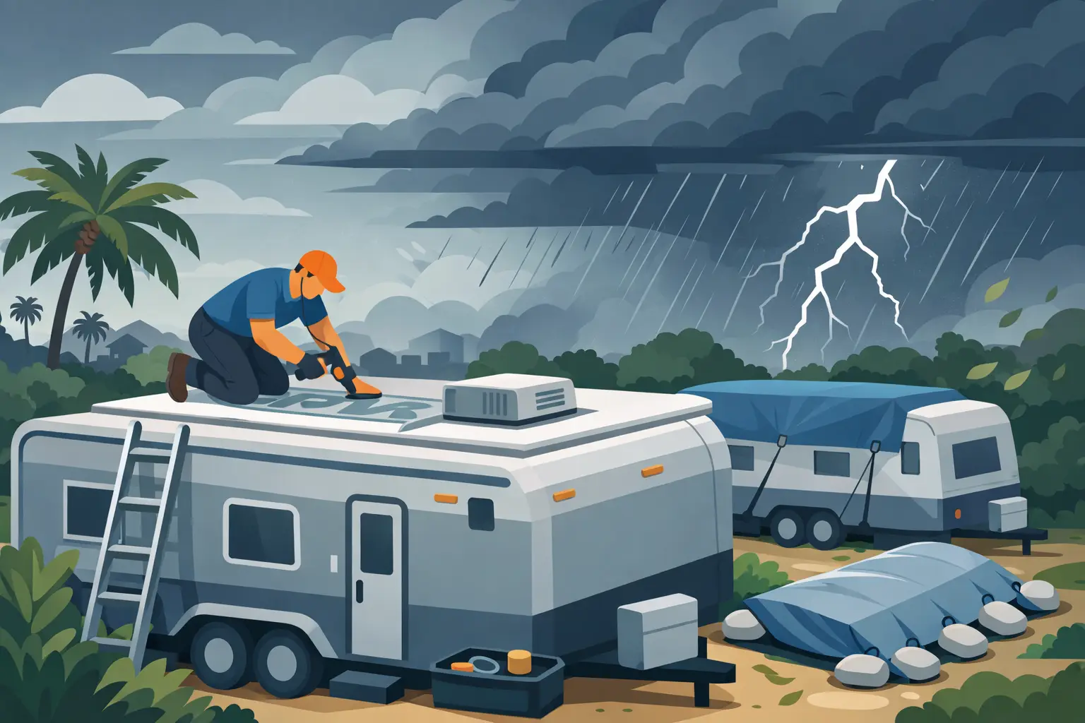 How to Prepare Trailer Roofs for Storms in Florida