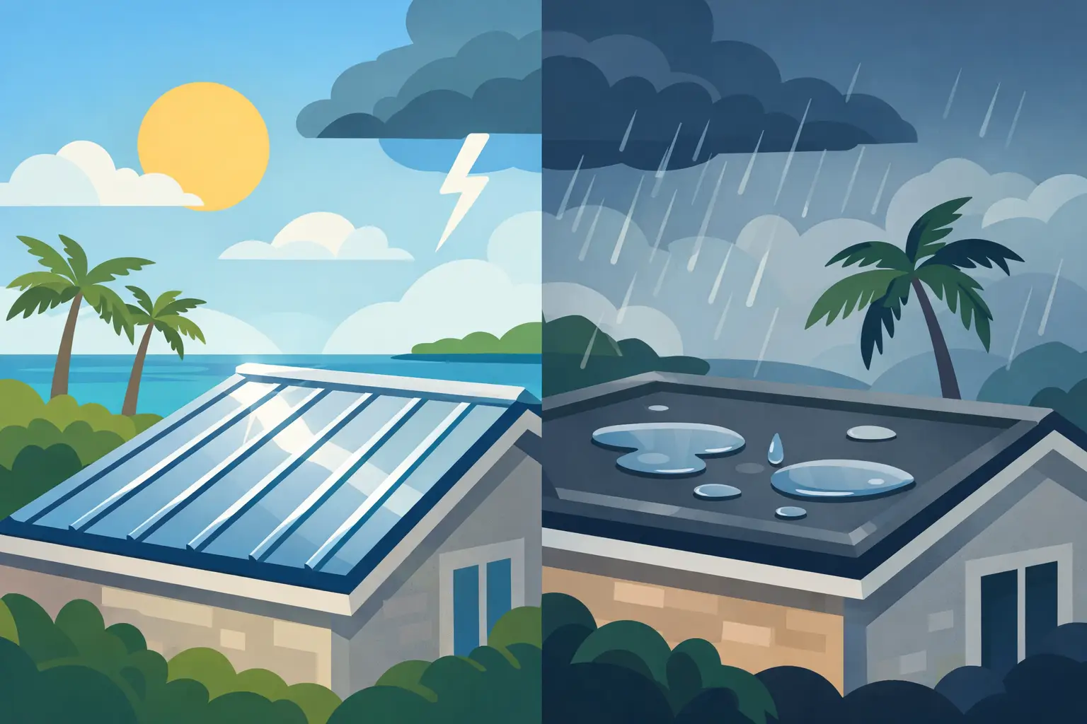 Metal vs Rubber Mobile Roofing in Florida